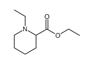 2-PIPERIDINECARBOXYLIC ACID, 1-ETHYL-, ETHYL ESTER Structure
