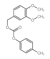 (3,4-dimethoxyphenyl)methyl (4-methylphenyl) carbonate结构式