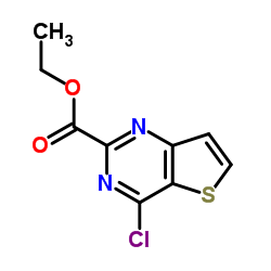 4-氯噻吩并[3,2-d]嘧啶-2-羧酸乙酯结构式