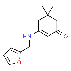 3-[(2-Furylmethyl)amino]-5,5-dimethylcyclohex-2-en-1-one结构式