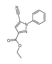 5-CYANO-1-PHENYL-1H-PYRAZOLE-3-CARBOXYLICACIDETHYLESTER Structure