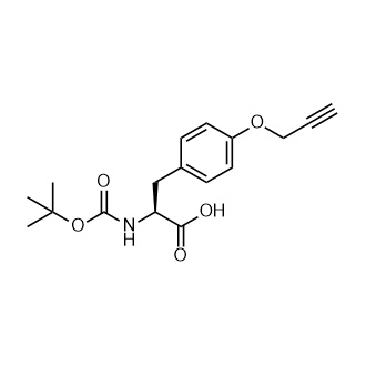 N-Boc-O-2-propyn-1-yl-L-tyrosine结构式