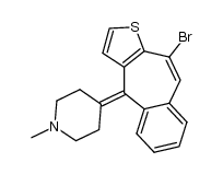 4-(10-bromo-benzo[4,5]cyclohepta[1,2-b]thiophen-4-ylidene)-1-methyl-piperidine Structure