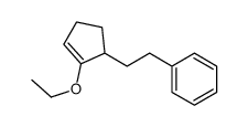 Benzene, [2-(2-ethoxy-2-cyclopenten-1-yl)ethyl]- (9CI) Structure
