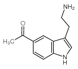 1-[3-(2-氨基乙基)-1H-吲哚-5-基]乙酮结构式