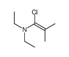 1-chloro-N,N-diethyl-2-methylprop-1-en-1-amine结构式