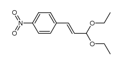 4-Nitro-zimtaldehyd-diaethylacetal Structure