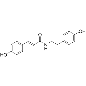N-反式-对香豆酰酪胺结构式