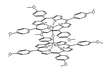 μ-氧-双铁四对甲氧苯基卟啉结构式