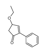 2-Cyclopenten-1-one,4-ethoxy-2-phenyl-(9CI) Structure