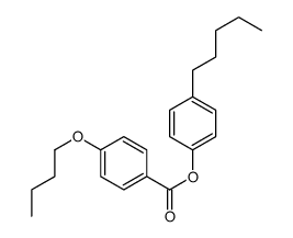 (4-pentylphenyl) 4-butoxybenzoate结构式