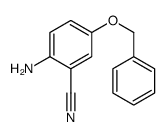 2-Amino-5-(benzyloxy)benzonitrile结构式