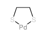 ethane-1,2-dithiolate; palladium(+2) cation结构式