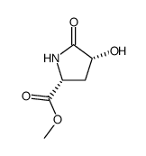 (2R,4R)-4-Hydroxy-5-oxo-pyrrolidine-2-carboxylic acid methyl ester Structure