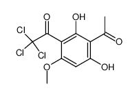 2-acetyl-5-methoxy-4-trichloroacetyl-resorcinol Structure
