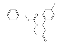 benzyl 2-(4-fluorophenyl)-4-oxopiperidine-1-carboxylate picture