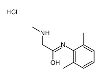 N-(2,6-二甲基苯基)-2-(甲基氨基)乙酰胺盐酸盐结构式