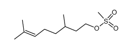 3,7-dimethyloct-6-en-1-yl methanesulfonate结构式
