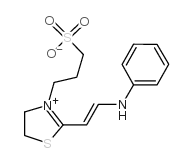 2-(2-苯胺乙烯基)-3-(3-硫丙基)-2-噻唑结构式