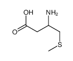 3-Amino-4-(methylsulfanyl)butanoic acid结构式