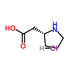 (R)-2-(吡咯烷-2-基)乙酸盐酸盐结构式