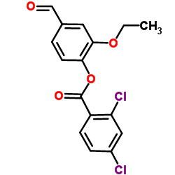 2-Ethoxy-4-formylphenyl 2,4-dichlorobenzoate Structure