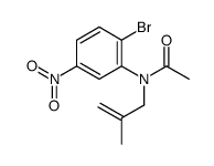 N-(2-bromo-5-nitrophenyl)-N-(2-methylprop-2-enyl)acetamide Structure