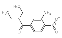 3-氨基-N,N-二乙基-4-硝基苯甲酰胺结构式