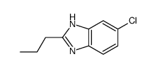 (9ci)-5-氯-2-丙基-1H-苯并咪唑结构式