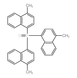 tris(4-methylnaphthalen-1-yl)-sulfanylidene-phosphorane结构式