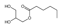 2,3-dihydroxypropyl hexanoate Structure