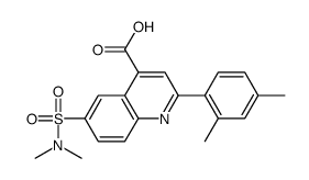 2-(2,4-dimethylphenyl)-6-(dimethylsulfamoyl)quinoline-4-carboxylic acid结构式