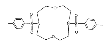 4,10-bis(p-tolylsulphonyl)-1,7-dioxa-4,10-diazacyclododecane结构式