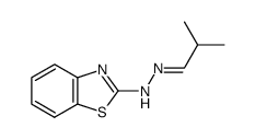 Propanal, 2-methyl-, 2-benzothiazolylhydrazone (9CI) structure