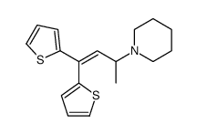 1-(4,4-dithiophen-2-ylbut-3-en-2-yl)piperidine结构式