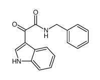 N-苄基-2-(1H-吲哚-3-基)-2-氧代-乙酰胺结构式