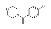 4-[1-(4-chlorophenyl)ethenyl]morpholine结构式