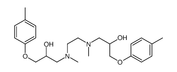 1-[2-[[2-hydroxy-3-(4-methylphenoxy)propyl]-methylamino]ethyl-methylamino]-3-(4-methylphenoxy)propan-2-ol Structure
