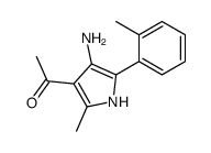 1-[4-amino-2-methyl-5-(2-methylphenyl)-1H-pyrrol-3-yl]ethanone Structure