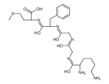 (2S)-2-[[(2S)-2-[[2-[[2-[[(2S)-2,6-diaminohexanoyl]amino]acetyl]amino]acetyl]amino]-3-phenylpropanoyl]amino]-4-methylsulfanylbutanoic acid结构式
