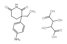 (R)-Aminoglutethimide tartrate Structure