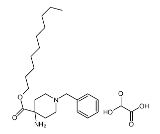 decyl 4-amino-1-benzylpiperidine-4-carboxylate,oxalic acid Structure