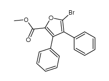 methyl 5-bromo-3,4-diphenyl-2-furancarboxylate Structure