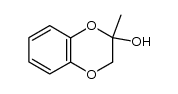 2-methyl-2-hydroxy-2,3-dihydro-1,4-benzodioxin结构式