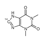 theophylline, [8-14c]结构式