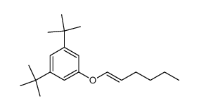 (E)-1,3-di-tert-butyl-5-(hex-1-en-1-yloxy)benzene结构式