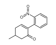 5-methyl-2-(2-nitrophenyl)-2-cyclohexen-1-one结构式