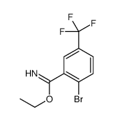 ethyl 2-bromo-5-(trifluoromethyl)benzenecarboximidate Structure