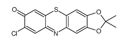 8-chloro-2,2-dimethyl-[1,3]dioxolo[4,5-b]phenothiazin-7-one Structure