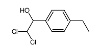 2,2-dichloro-1-(4-ethyl-phenyl)-ethanol结构式